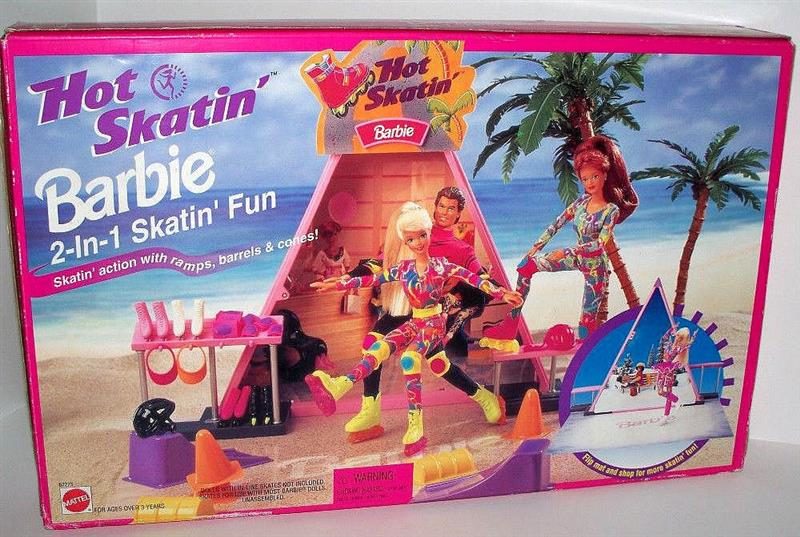 Barbie Hot Skatin’ 2-In-1 Skatin’ Fun Playset