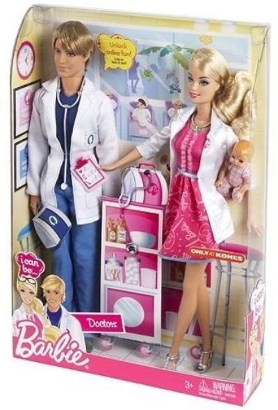 Barbie I Can Be Doctors Barbie and Ken Dolls