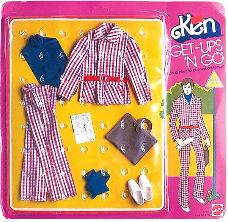 Barbie Ken Get Ups ‘N Go Casual Plaid For Business