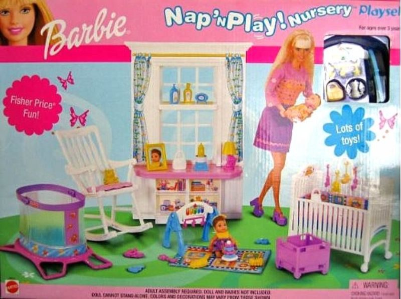 Barbie Krissy Nap ‘n Play Nursery Playset