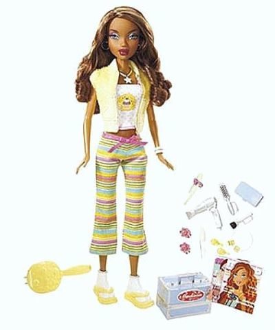 Barbie My Scene PJ Party Madison/Westley Doll (#M2838, 2008) details ...