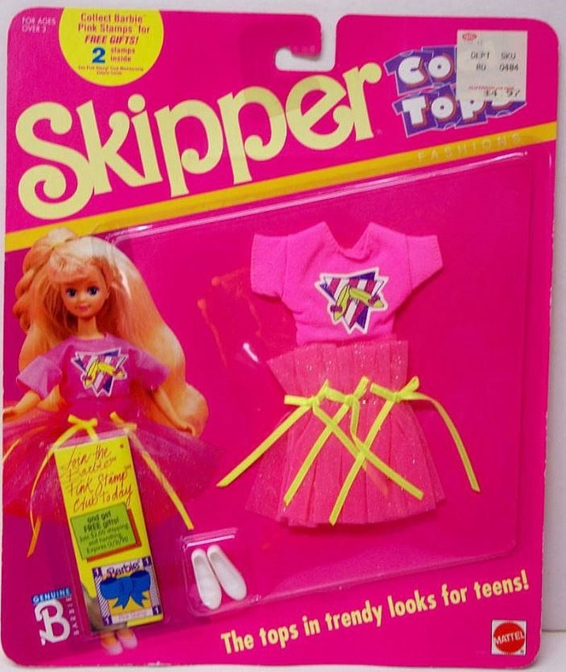 Barbie Skipper Cool Tops Fashion Glitter Skirt