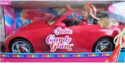 Candy Glam Barbie and Vehicle Giftset