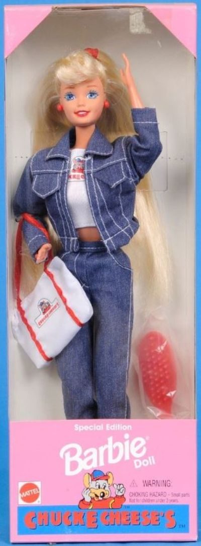 Chuck E. Cheese Special Edition Barbie (#14615, 1996) details and value ...