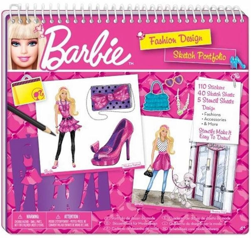 Fashion Angels Barbie Fashion Design Sketch Portfolio