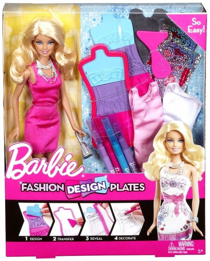 Fashion Design Plates Barbie Doll