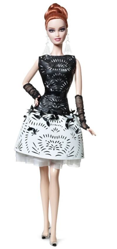 Laser-Leatherette Dress Barbie Doll