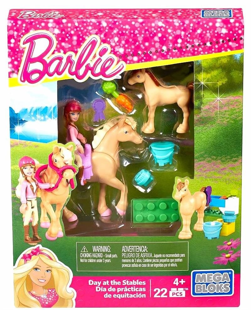 Mega Bloks Barbie Build ‘N Play Day at The Stables Set