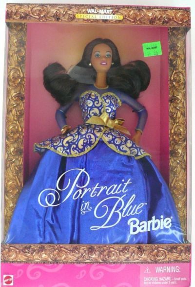 Portrait in Blue Barbie (AA) (#19356, 1998) details and value