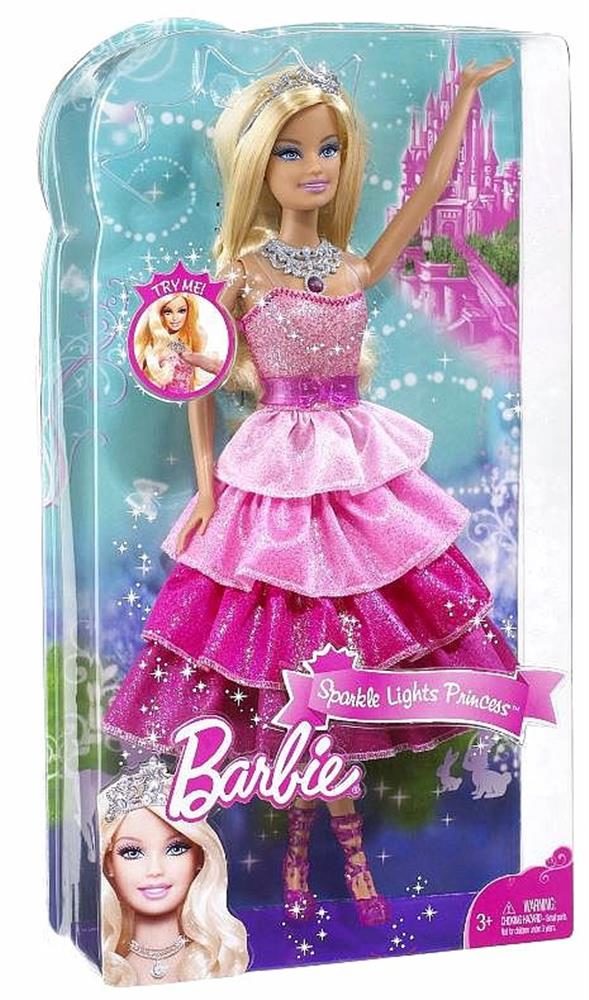 Sparkle Lights Princess Barbie - Pink (#R4109, 2009) details and value ...