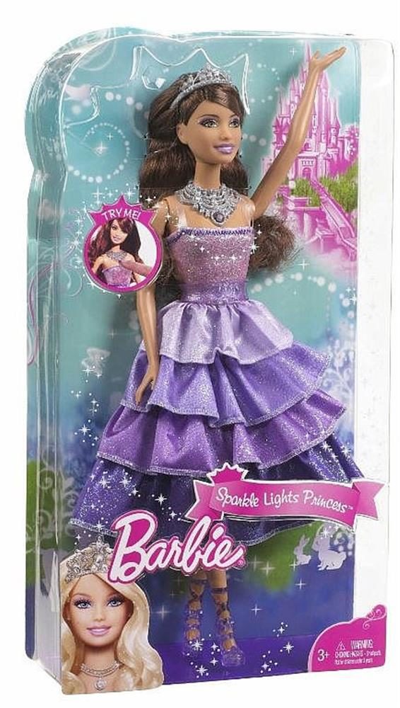 Sparkle Lights Princess Barbie - Purple (#R4110, 2009) details and ...
