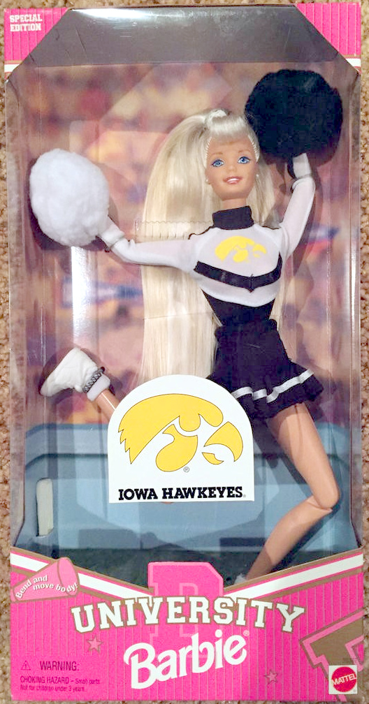 University of Iowa Hawkeyes Cheerleader Barbie