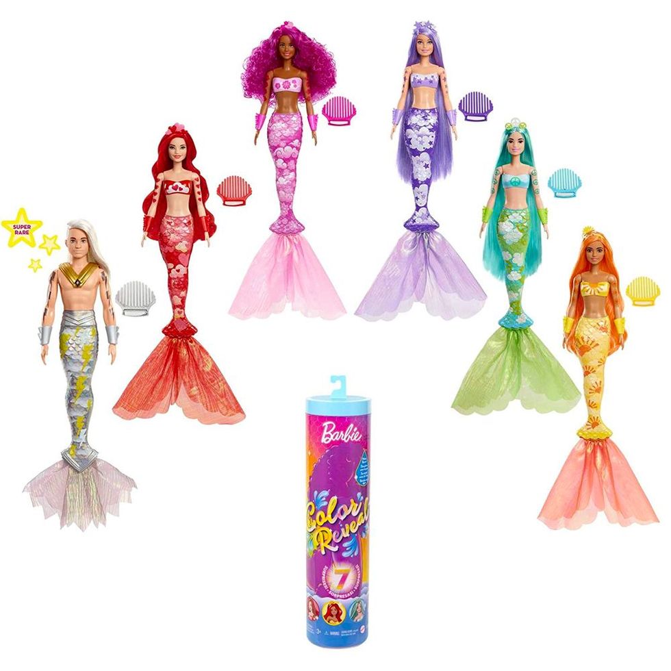 Barbie Color Reveal Mermaid Doll With 7 Unboxing Surprises