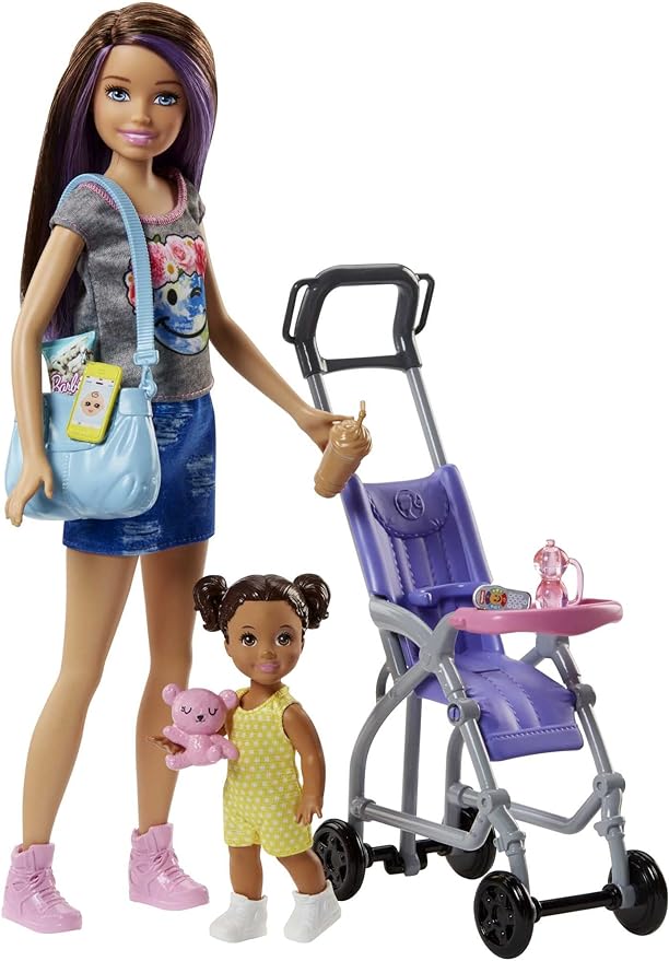 Barbie Babysitters Inc. Dolls & Playset with Babysitting Skipper Doll