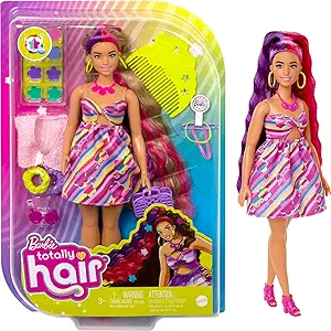 Barbie Totally Hair Flower-Themed Doll