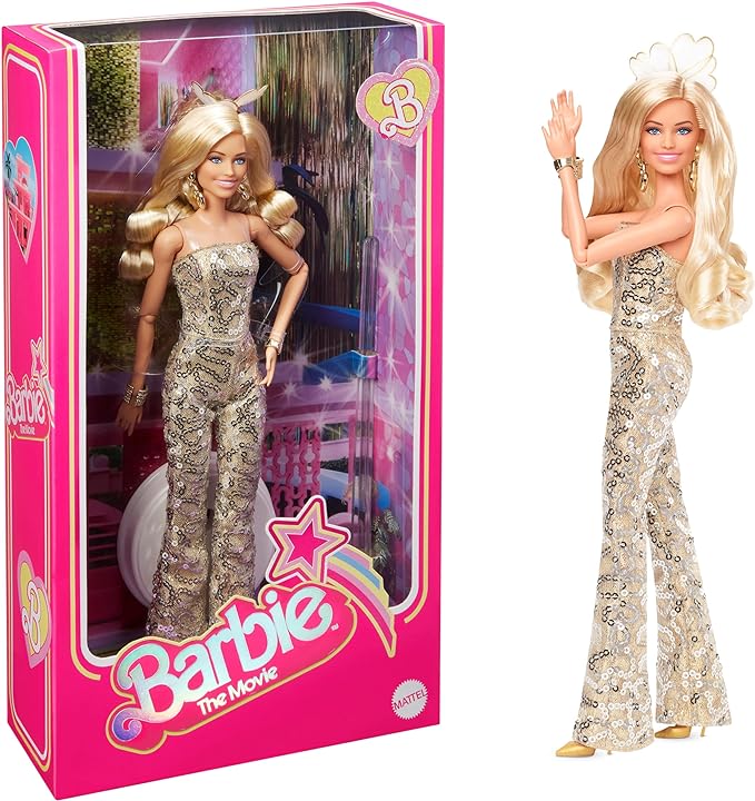 Gold Disco Jumpsuit Barbie Doll